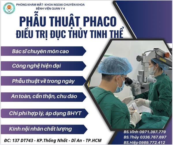 💎 💎PHẪU THUẬT PHACO – GIẢI PHÁP HIỆU QUẢ CHO ĐỤC THỦY TINH THỂ